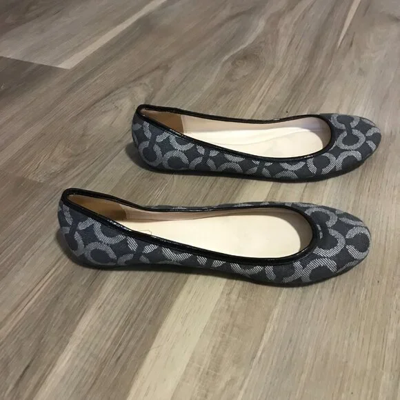 Coach Adessa Women's Signature Print Ballet Flats Size 8B - Picture 5 of 6